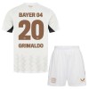 Maillot de Supporter Bayer 04 Leverkusen Alejandro Grimaldo 20 Extérieur 2024-25 Pour Enfant